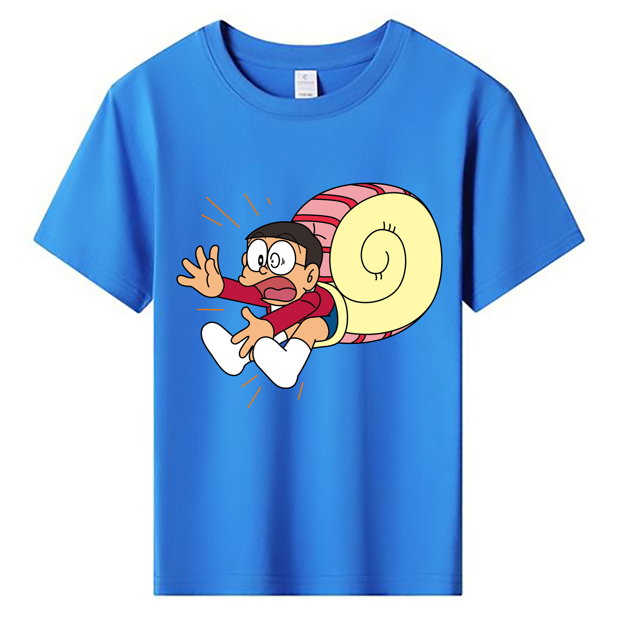 （画像用） ドラえもん 野比 のび太 Doraemon Nobita Nobi 綿100％キッズTシャツ（フロントプリント）
